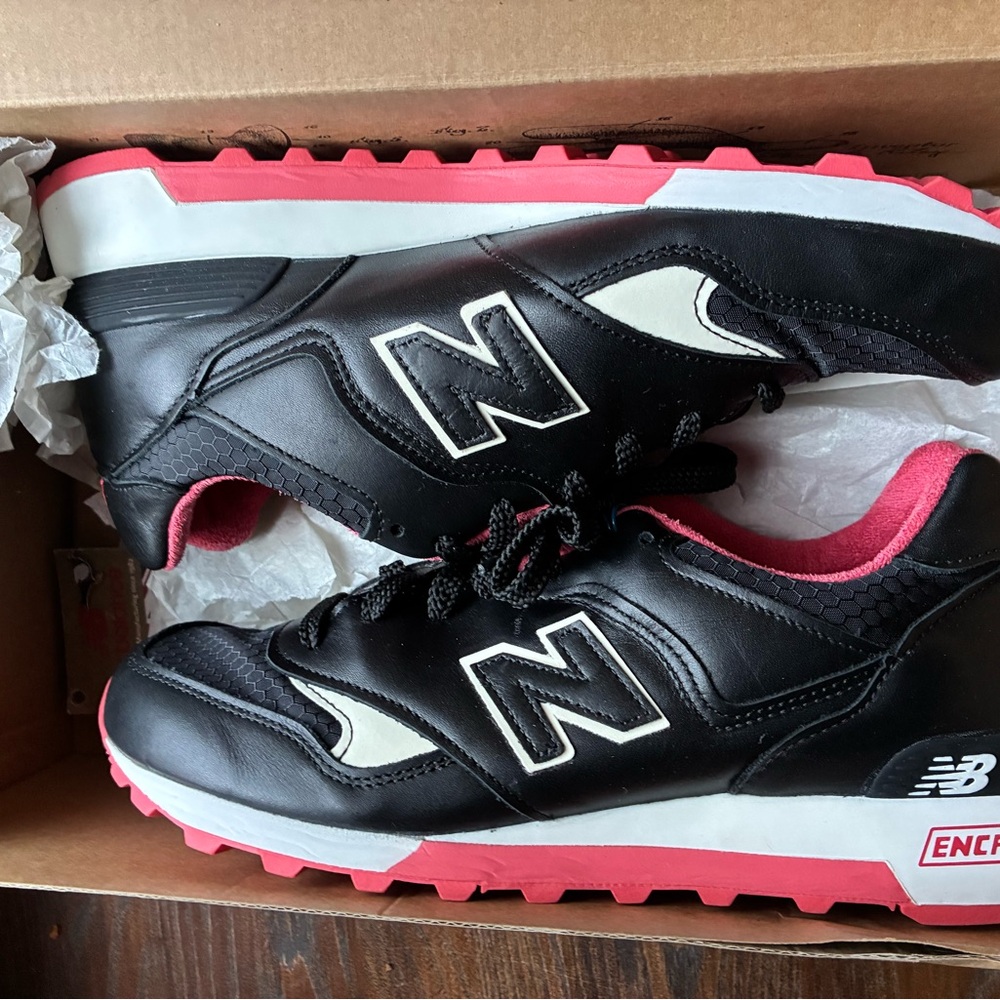 New Balance Black and Red Sneakers